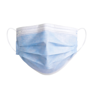 Haixin หน้ากากอนามัยทางการแพทย์แบบมีสายคล้องหูผ้าใยสังเคราะห์มืออาชีพหน้ากากอนามัย3ชั้นแบบกำหนดเองหน้ากากอนามัยสีฟ้า - Product Image 2