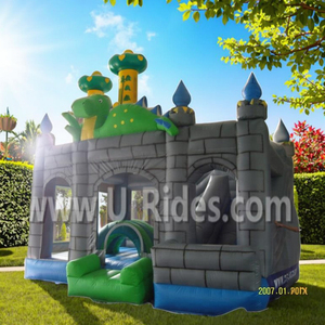 Château gonflable <span class=keywords><strong>Dragon</strong></span> U-rides à prix d'agent avec toboggan, maison de rebond certifiée CE 5x5x4m, capacité 500kg - Product Image 4