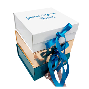 Luxury Large white Magnetic Gift Boxes with Lids Custom Logo Cardboard Folding Boxes Closure White Box Packaging for Clothes