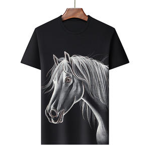 T-shirt estiva a maniche corte da uomo Fitspi modello stampato in 3D moda giovanile Plus Size <span class=keywords><strong>abbigliamento</strong></span> da uomo Dropshipping - Product Image 3