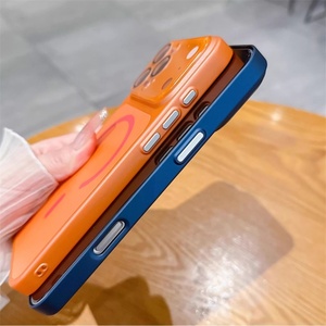 เคสโทรศัพท์สุดหรู 17 แบบสำหรับ iPhone 13 14 15 16 17 Pro Max พร้อมฟิล์มกระจกป้องกันเลนส์ รองรับการชาร์จแบบแม่เหล็ก - Product Image 4