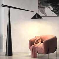 Lampadaire d'Angle Moderne LED Minimaliste Arc Designer Créatif Nordique Contemporain pour Hôtel et Salon