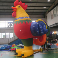Coq gonflable géant de 6 m (20 pieds) de haut pour la publicité