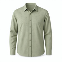 Chemise décontractée à rayures en popeline pour homme, 100 % polyester, séchage rapide, respirante, col rabattu, automne, vente en gros, OEM, ODM