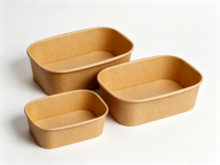 Bols jetables en bagasse naturelle compostables de 8 oz, résistants, pour crème glacée, salade, soupe, collation, dessert, pâtes