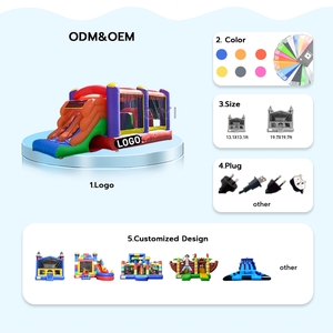 บ้านลมเป่าลมเชิงพาณิชย์พร้อมสไลเดอร์สำหรับเด็ก - Product Image 4