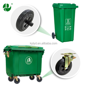 Werks-Direkt vertriebs durchmesser 200mm, 8 Zoll Gummi-Hoch leistungs rollen Universal-Bremsscheiben Mülleimer rollen - Product Image 5