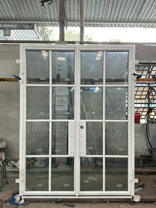 Porte d'entrée double en verre moderne de haute qualité pour maison, appartement, villa avec garantie de 5 ans - Product Image 4