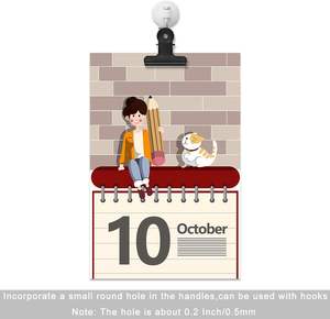 Mini agrafes en métal noir, petites pinces à papier pour photos, images - Product Image 6