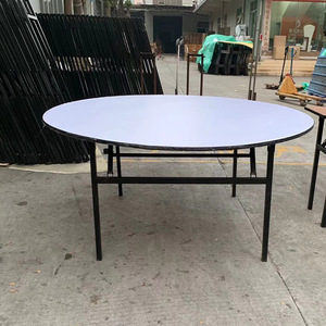 Huiqianhuan Folding Conference <b>Table</b> Rectangle Metal <b>Legs</b> <b>Foldable</b> For Hotels Banquets Outdoor Training - Product Image 4