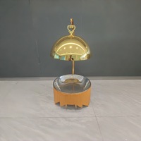 Réchaud de buffet doré de luxe pour hôtels et banquets de mariage, fourneau à alcool 8L avec couvercle en acier inoxydable isotherme, pour approvisionnement transfrontalier