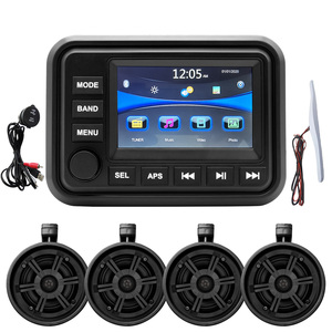 Hasda Marine Không Thấm Nước H-303A MP5 Đài Phát Thanh Máy Nghe Nhạc Với USB Cáp Dữ Liệu Antenna + 6.5 Inch Treo Loa Kit - Product Image 1