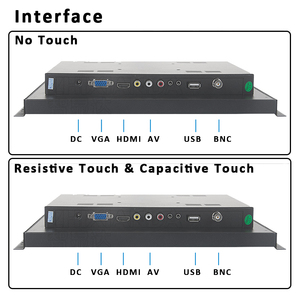 Zhixianda 12 inch 1024*768 nhúng màn hình cảm ứng LCD màn hình kiosk 4:3 HD-MI VGA cảm ứng công nghiệp màn hình mở khung màn hình - Product Image 4