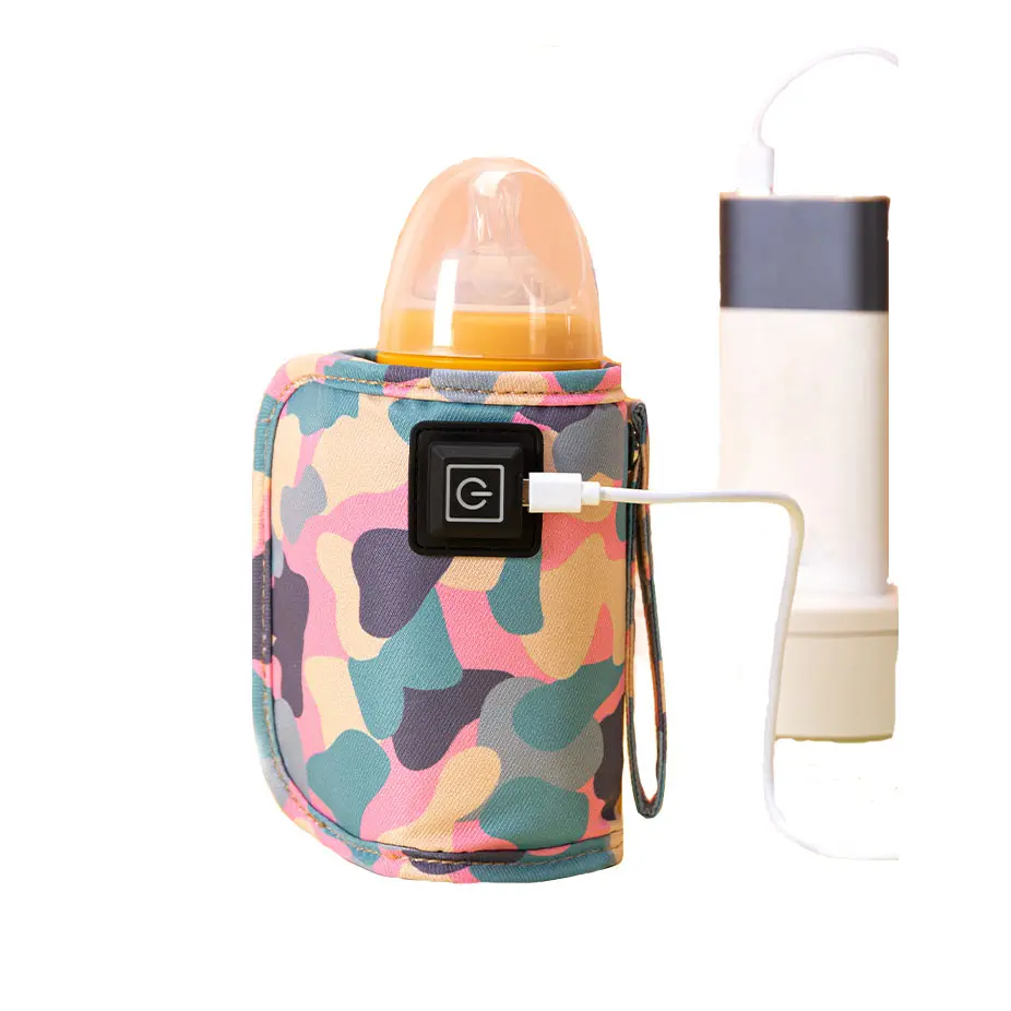 2022 популярный Подогреватель детских бутылочек с USB, переносной дорожный Чехол, изоляционный термостат для бутылочек для кормления младенцев с подогревом, подогреватель молока