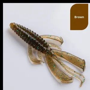 เหยื่อตกปลาซิลิโคนลอยน้ำ รูปทรงกุ้งบัลเลต์ ปราศจากสารตะกั่ว เหมาะสำหรับปลาแบส ปลาคาร์พ เหยื่อปลอมแบบนุ่ม รูปทรงผีเสื้อ เหยื่อปลอมแบบเต้น - Product Image 6