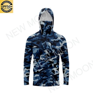เสื้อฮู้ดดี้ตกปลาสำหรับผู้ชาย ป้องกันแสงแดด UPF50+ แห้งเร็ว ระบายอากาศดี เหมาะสำหรับกีฬากลางแจ้ง แบบซับลิเมชั่น ขายส่ง - Product Image 1