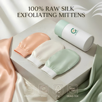 Gant exfoliant Kese turc en soie pure à 100 % de qualité SPA de luxe, personnalisable avec logo, très vendu, pour un gommage corporel en profondeur