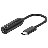 Adaptador de Corriente PD de 65W 2026, Convertidor de Conector Hembra a USB-C Macho para Laptop, Cable 5V/9V/20V