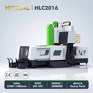 Centre d'usinage CNC à portique OEM ODM HLC2016, double colonne, robuste, avec <span class=keywords><strong>broche</strong></span> BT50 et ATC 24 outils - Product Image 1