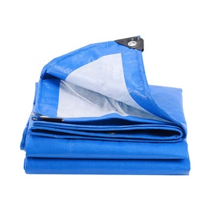 Màu xanh Plastik vải khác in đôi PE lớp phủ bảo vệ bạt - Product Image 2