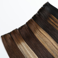 Extensions de cheveux humains Remy Genius Weft, mèches lisses pour salon, pour allongement de cheveux