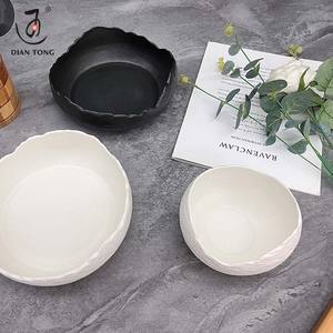 5.5/8 Inch Restaurant Decoratieve Rots Witte Zwarte Slakom Diner Fruit Keramische Kom Set Voor Het Serveren Van Voedsel Catering Serviesgoed - Product Image 2