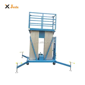 Hydraulic Lifting 12m Adjustable Working Table Double mast aluminum alloy elevtor lifting platform