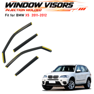 Factory Direct Injection Molded In-Channel Window Visors Rain Guards Wind Deflectors fit for BWM X5 2011-2012 - Product Image 1