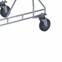 Chariot de courses pliable Youbang YB-E-212L de style asiatique avec roues en PU de 4 pouces pour les magasins