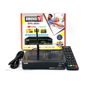 Décodeur numérique OMOVO TV Full HD 1080P avec boîtier en plastique, récepteur satellite DVB-S2 H.265 multistream - Product Image 1