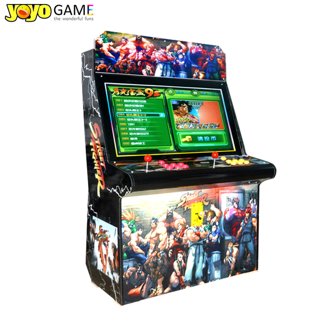 Classic Arcade Games Machine Stand Wooden Cabinet 32 Inch Retro Video Console Fighting Game Machine Moonlight Box Factory Sale