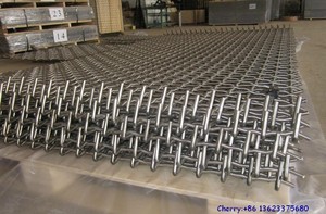 Grillage ondulé en acier Mn65 tissé uni pour le criblage minier et le criblage de pierres, services de pliage et de découpe disponibles - Product Image 5