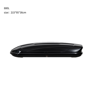 Boîte de <span class=keywords><strong>toit</strong></span> en alliage d'aluminium pour équipement sportif, ouverture double latérale, dégagement rapide, aérodynamique, pour ski, surf, camping, 880L, noir, silencieuse - Product Image 1