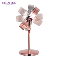 Greenworks — miroir de maquillage sur pied personnalisé, support réglable, avec lumière Led, table de bureau, 1x/3x/5x/7x/10x