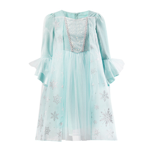 Costume d'été pour enfants, style Reine des Neiges, pour filles, fête d'anniversaire, sous-vêtements, nouveau style hiver, coton à manches longues - Product Image 1