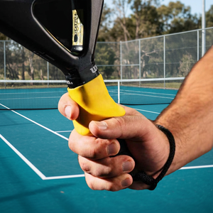 PACPICK PA-15 Correcteur de posture pour raquette de tennis et de pickleball, aide à l'entraînement en silicone pour débutants, jaune/noir/bleu, 3 tailles - Product Image 4