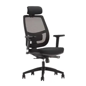 Kursi putar plastik eksekutif Modern kantor, kursi komputer nyaman, kursi kantor dengan sandaran kepala dapat disesuaikan otomatis