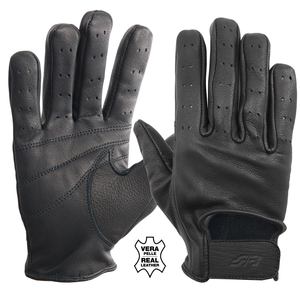 Guantes de Conducción Negros Vintage Talla L - Product Image 1