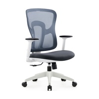Chaise de bureau ergonomique JOHOOFURNITURE, cadre blanc, fabriquée en Chine, Ofis Koltugu, pour salle de conférence, coussin épais confortable