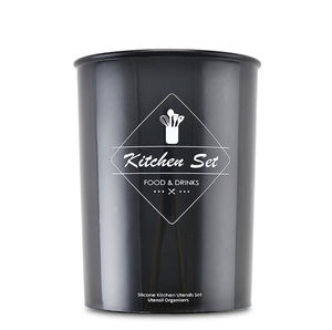 <b>Stainless</b> <b>Steel</b> Cooking Spoon <b>Utensil</b> Holder <b>Kitchen</b> <b>Utensil</b> Holder Metal - Product Image 3