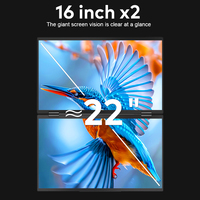 Monitor Portátil Dual IPS de 16 Pulgadas 2026 con Soporte, Pantalla Extendida, Retroiluminación LED USB-C, Resolución 1920x1200, Relación de Aspecto 16:10