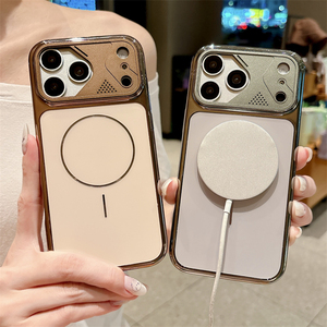เคสโทรศัพท์แม่เหล็กเคลือบกระจกกล้องแบบดั้งเดิมสำหรับ iPhone 18 17 16 15 Pro Max พร้อมเลนส์เลเซอร์แบบแปลงสภาพ ฝาหลังมีพื้นผิว - Product Image 2