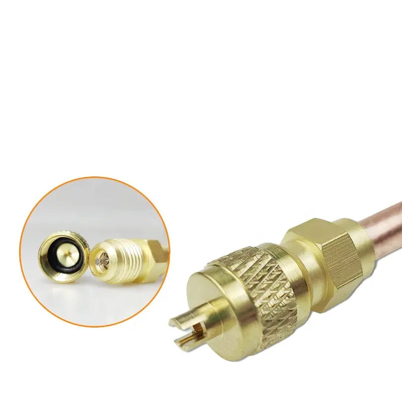 High Quality Freezer Refrigeration 1/4" Air Conditioning Fitting Access refrigerant charging valve in sale