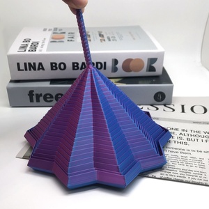 Popular Juguete de Rompecabezas Creativo 3D de Plástico Impreso en 3D con Asa Octogonal, Torre Espiral Mágica Geométrica 3D para Alivio del Estrés de Escritorio - Product Image 2