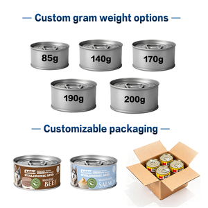 Thực vật của con chó thực phẩm ướt 80g 85g 170g 200ml dinh dưỡng cao Gà Thịt Bò Cá ngừ chó Pate thực phẩm ướt đóng hộp - Product Image 3