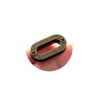 Œillet métallique ovale de 30 mm, plaqué nickel, pour sac à main, pochette, rideau