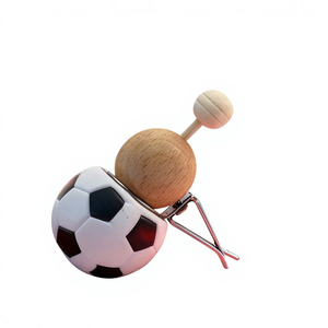Football-shaped air freshener bottle <b>Car</b> air vent clip bottle New style air freshener Empty football-shaped bottle - Product Image 1