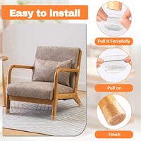 Protections de pieds de chaise pour tapis, couvre-pieds ronds pour chaises, glissières pour meubles, couvre-pieds anti-dérapants, déplacement sans dommages sur les tapis