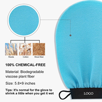 Koreanischer Peeling-Handschuh aus Viskosefaser, Kessa Körperpeeling, Hornhautentferner, Dusch- und Badehandschuhe für Männer und Frauen, Selbstbräuner-Entferner