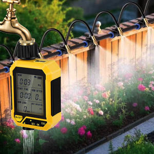 Contrôleur d'irrigation goutte à goutte automatique alimenté par batterie numérique intelligent Vannes grand affichage Minuterie d'eau de jardin Détection d'eau de pluie - Product Image 1